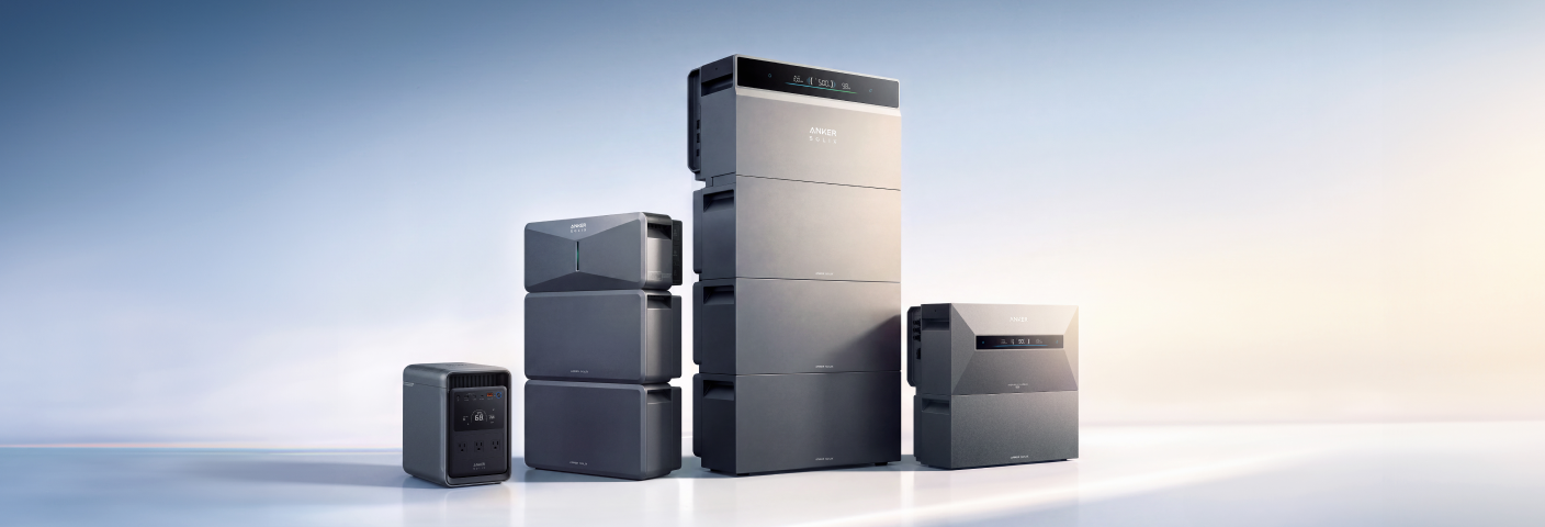 Anker solar energy storage devices, various sizes, modern modular design