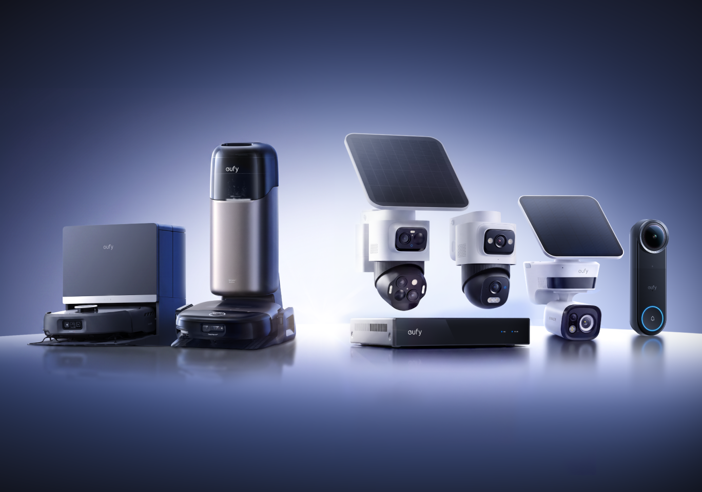 Eufy smart robot vacuums, security cameras, solar panels, video doorbell