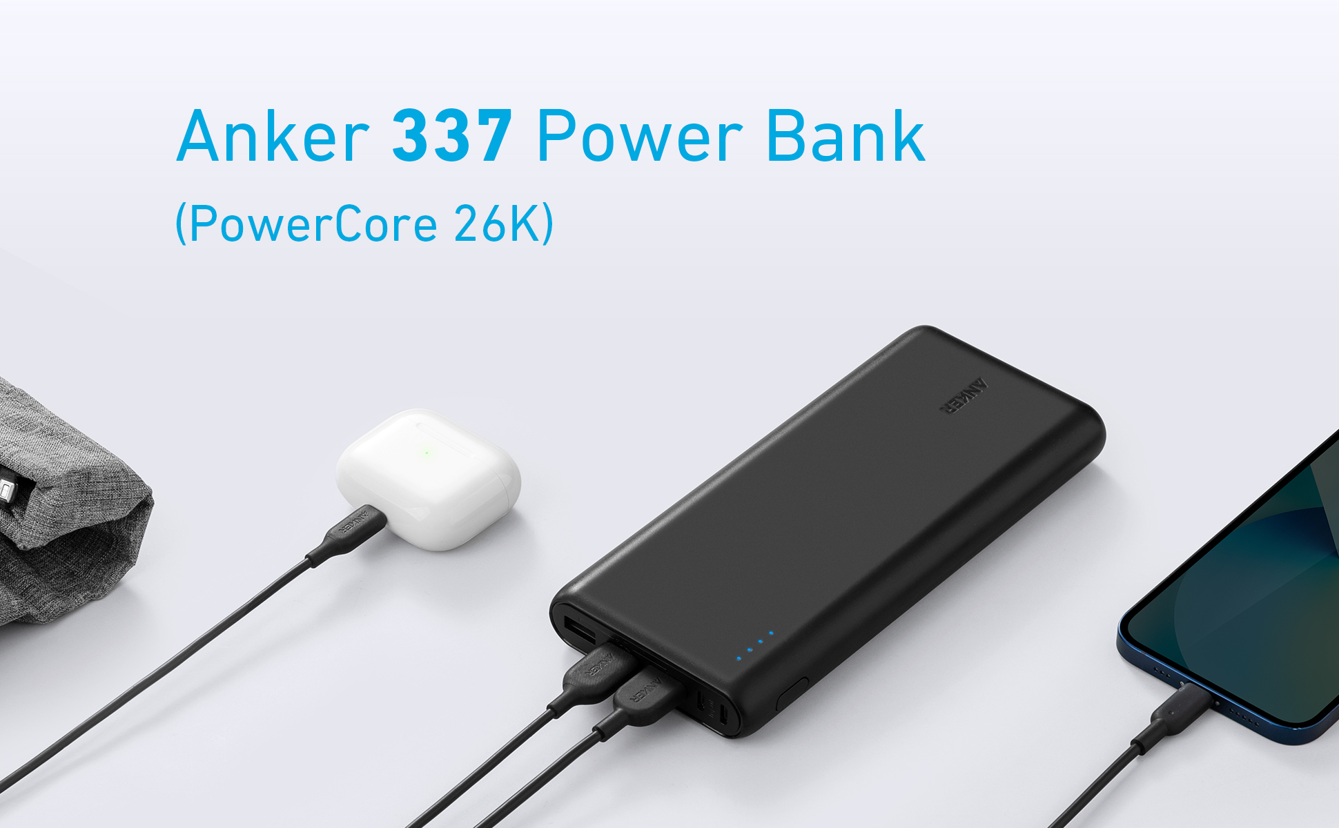 USB Power Charging Cable For Anker PowerCore Portable Charger – Quick Charge 3.0 – ABLEGRID